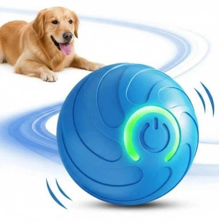 Smart Interactive Dog Toy Ball – USB Electronic Automatic Moving & Bouncing Pet.
