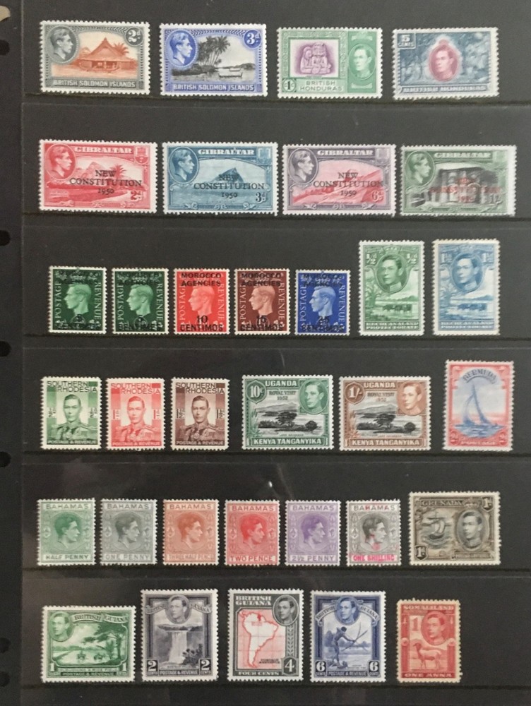 BC KGVI MOUNTED MINT MIXED COLLECTION
