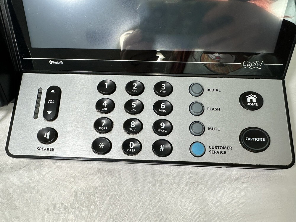 CapTel 2400iBT Captioned Hearing Impaired Touch Screen Telephone Bluetooth