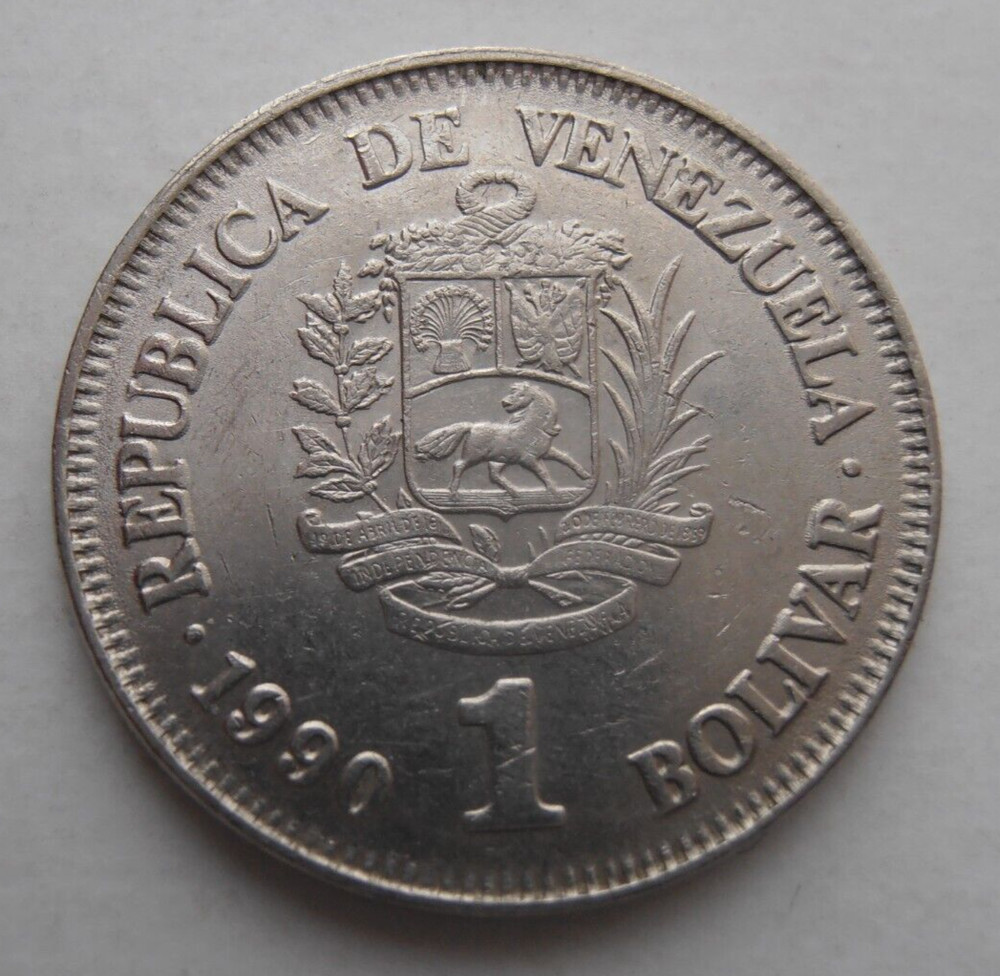 VENEZUELA 1 BOLIVAR 1990