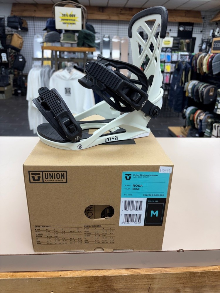 UNION ROSA WOMEN'S MEDIUM BONE (25-26) BINDINGS *NEW IN BOX*
