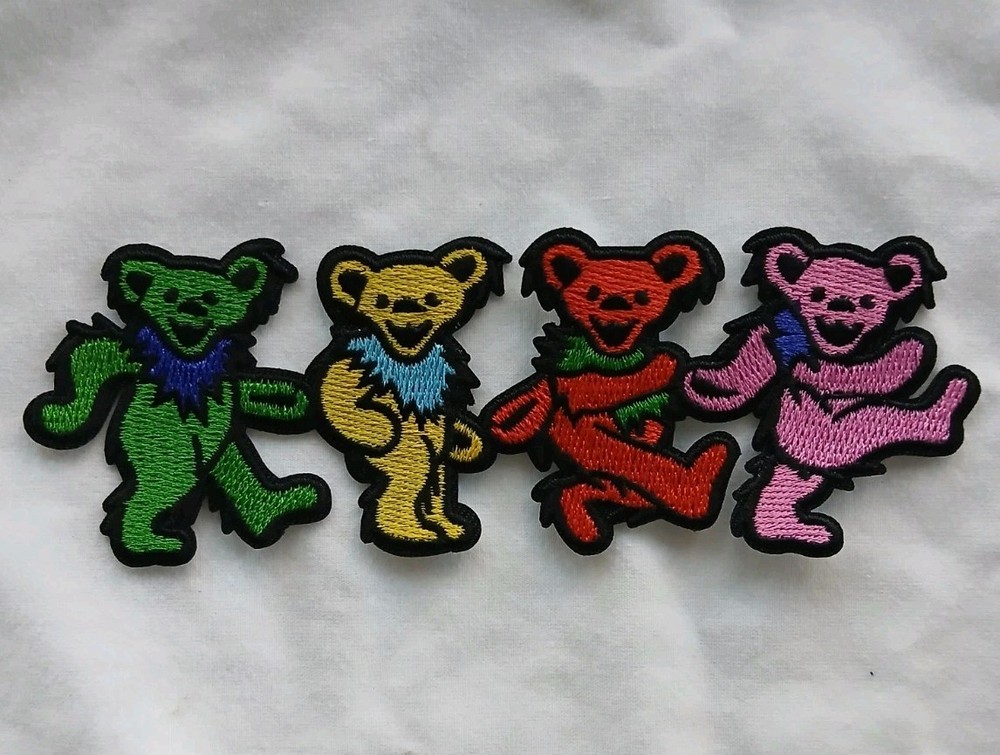 Grateful Dead Marching Bears Dancing Bears Embroidered Patch 2" x 6" Licensed