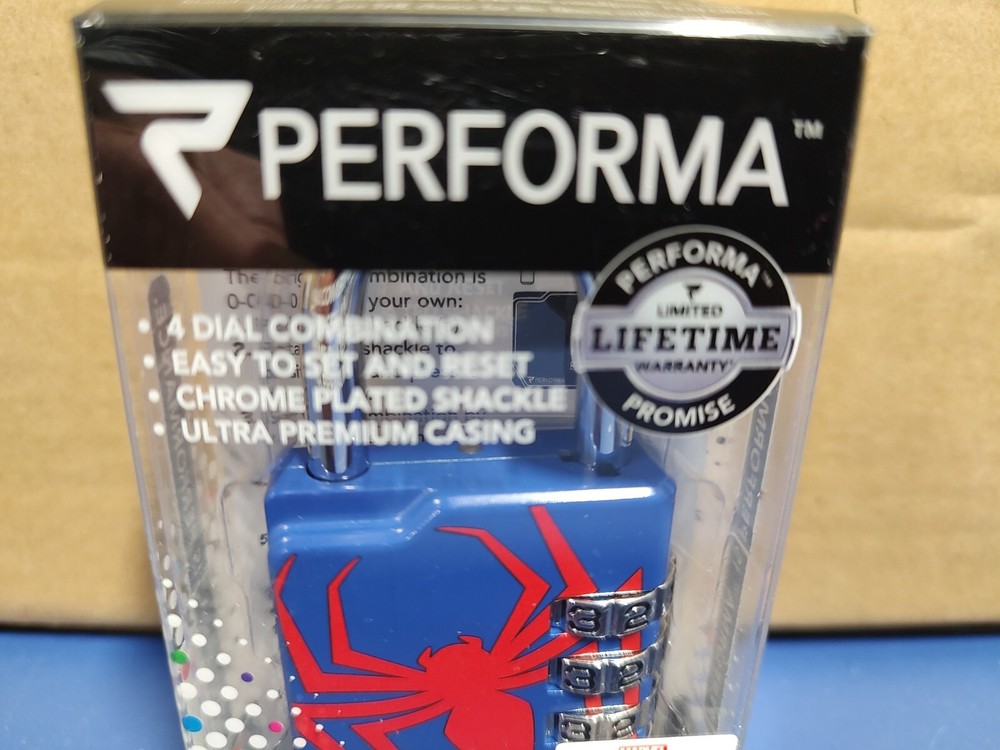 Marvel Comics Spider-man Performa Hero Elite Combo Locker Lock Gym / School