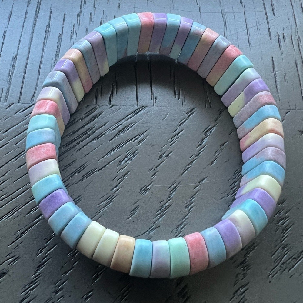 Rainbow stone soft bangle SIZE 6.75’