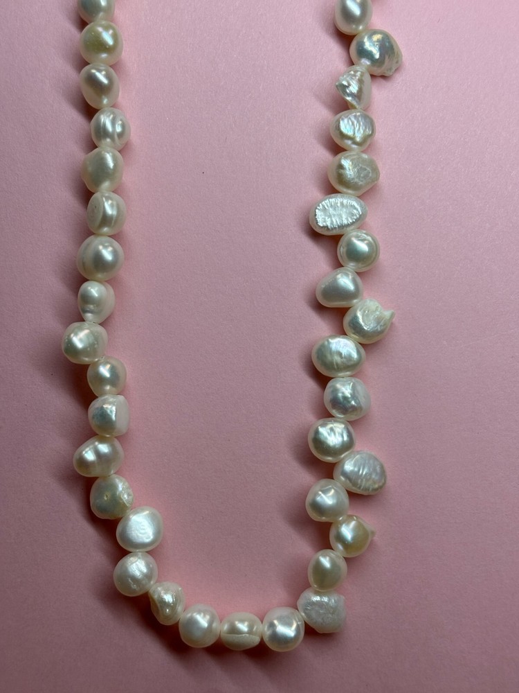 Natural Pearl Link Necklace