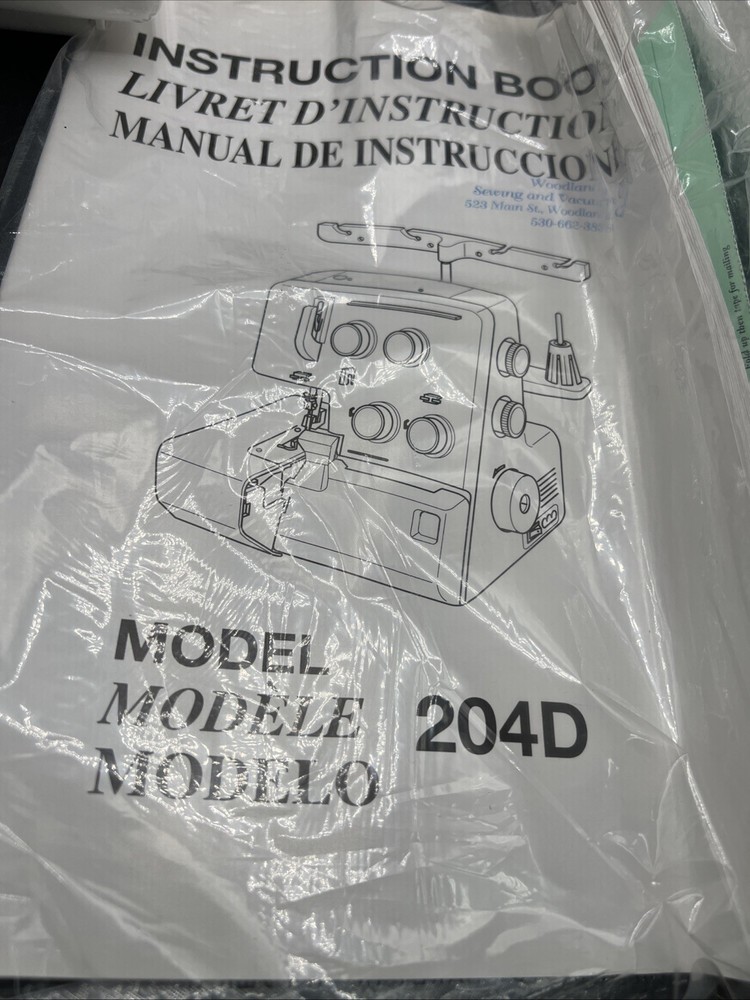 Janome MyLock 204D Serger Sewing Machine 4 Thread Overlock Tested Works