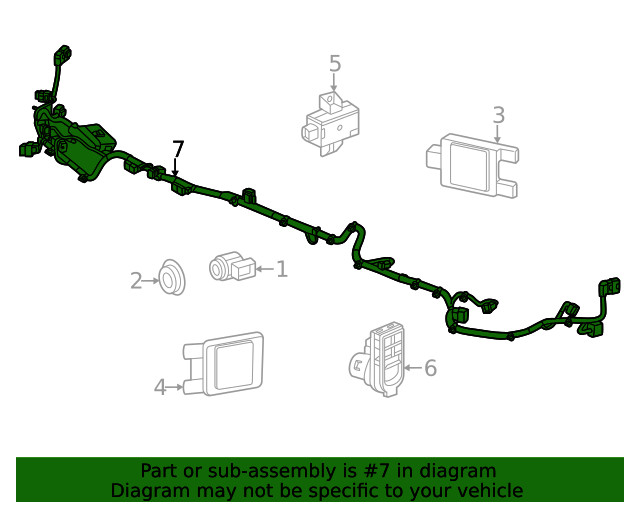 Genuine GM Wire Harness 85600462