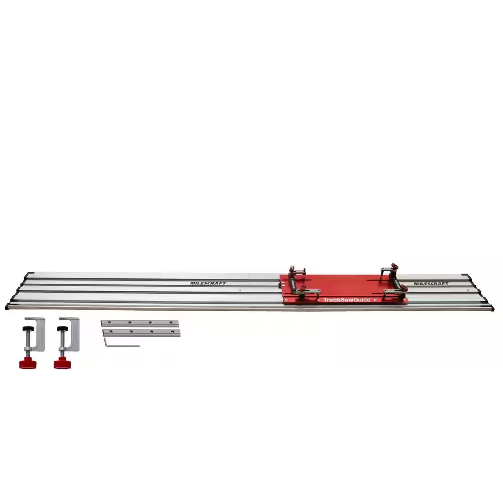 Track Saw Guide - Universal Compatibility for Circular Saws. Expandable 50 In. C