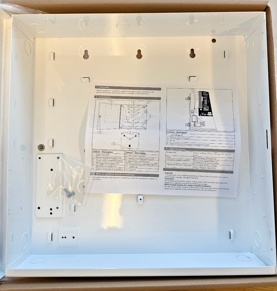 Bosch B8103 Universal Enclosure White, (RAL9003) Com/Res