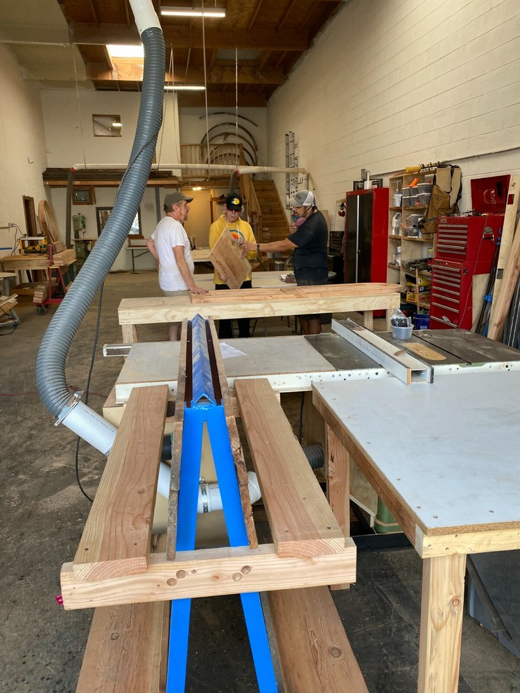 Solid alder + wrought iron pedestrian gate w/ side jambs custom your dimensions