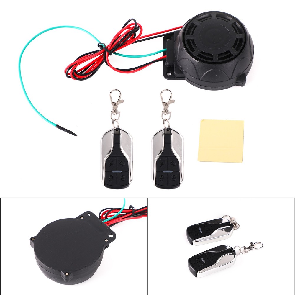 Detector Anti Theft Security Remote Control Alarm System Kit For Motorcycle