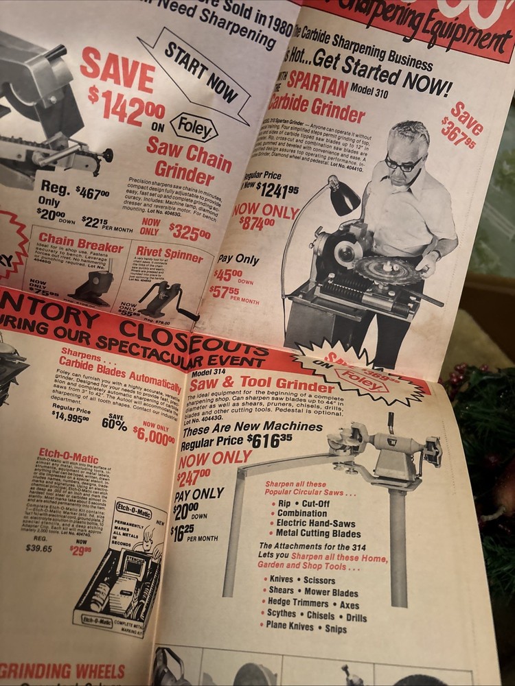 Sharpening Products advertisement, foley belsaw