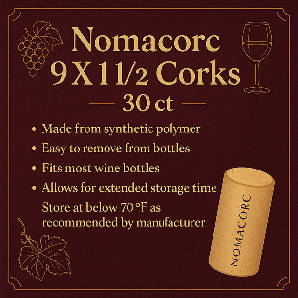 Nomacorc Nomacorc 9 X 1 1/2 Corks 30 ct