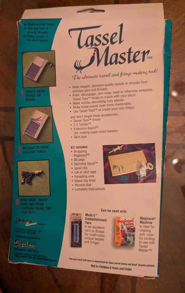 Darice Tassel Master Maker with Extra Enhancer Board Vintage