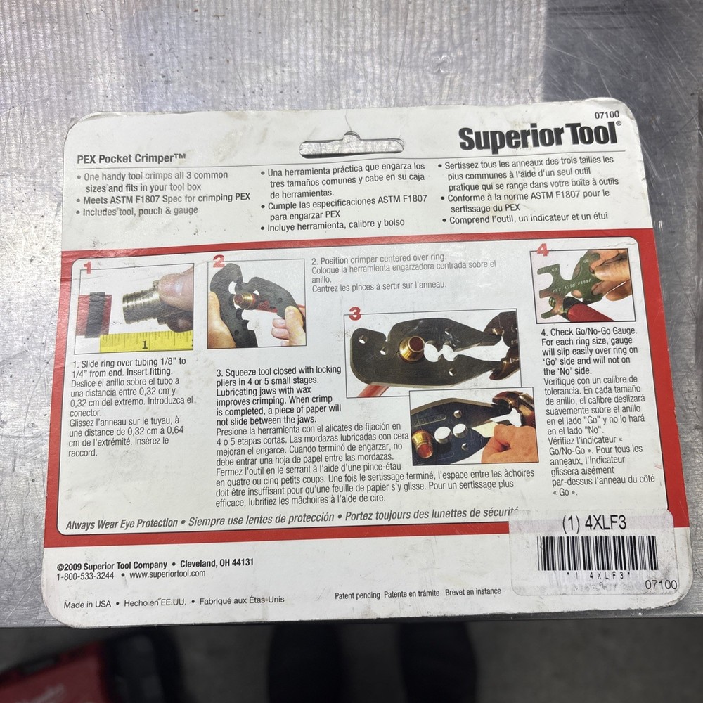 Superior Tool 07100 Pex Pocket Crimper
