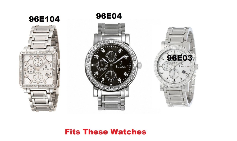 Bulova Highbridge Diamond Mens Watch 96E04 Sizing Link