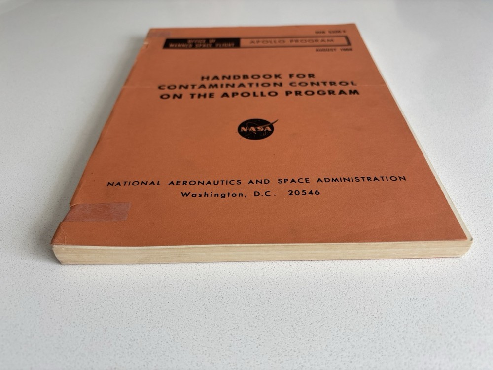 NASA Apollo Handbook For Contamination Control Program 1966 Manned Space Flight