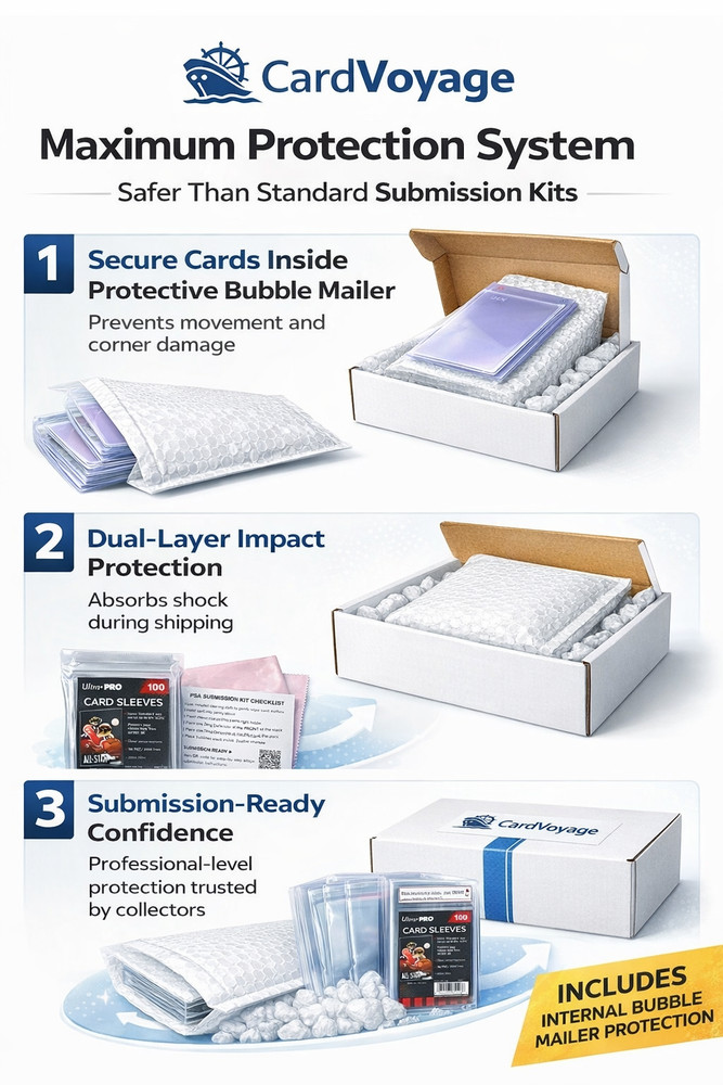 Card Grading Submission Kit – Semi Rigid Holders + Sleeves