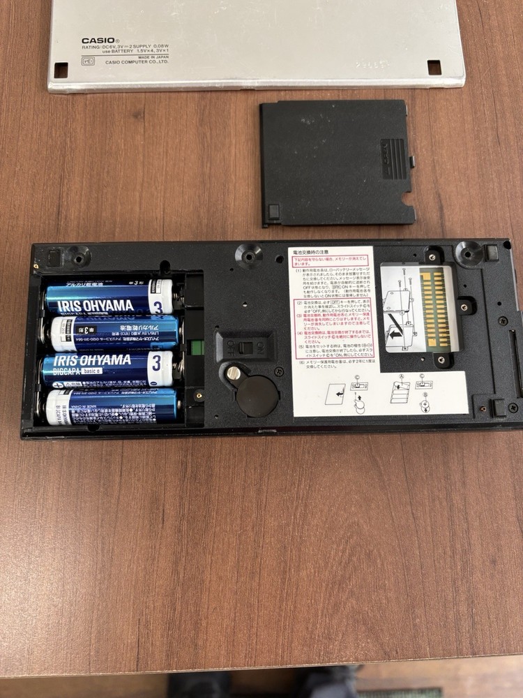 CASIO VX-4 mini Pocket Personal Computer Calculator Tested AA Battery Replaced.