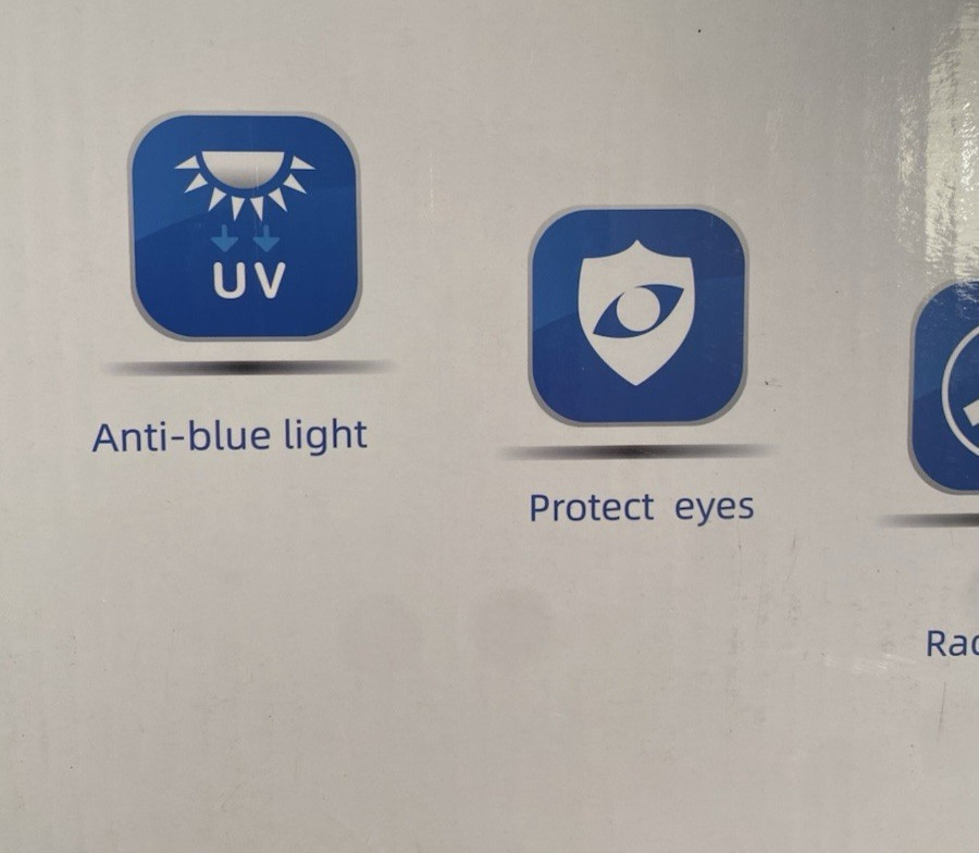 NUSIGN 23-24" Easy Hang Blue Light Blocking Screen Protector Panel for Desktop