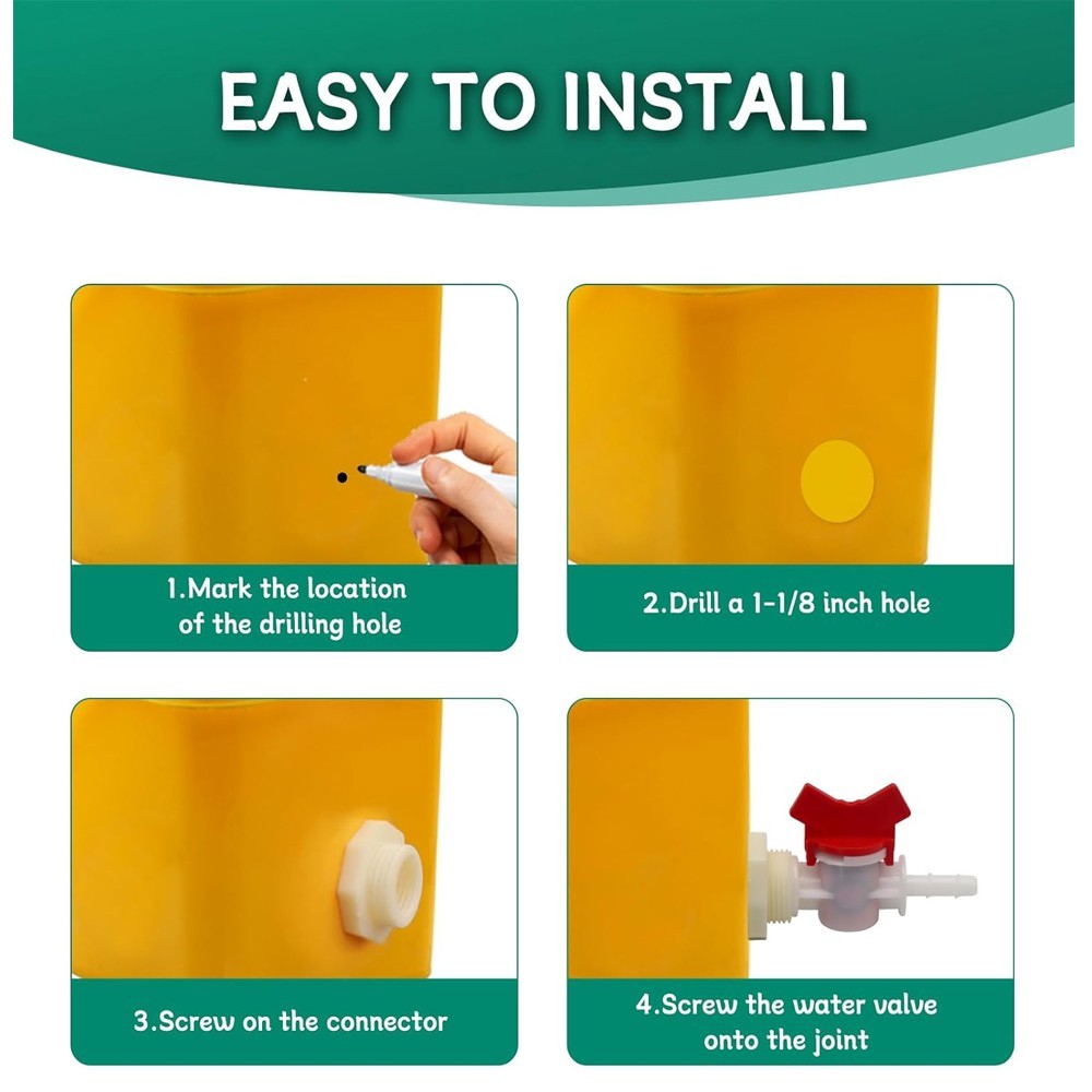 Automatic Nipple Drinker Hose Connector Kit Comprehensive Watering Solution