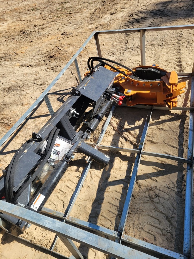 Landhonor Skid Steer Rotating Grapple Three Finger Rock & Log Grapple Attachment
