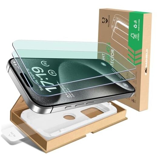 2-Pack Screen Protector for [6.1"] Eye iPhone 15 Pro Anti-Blue Light