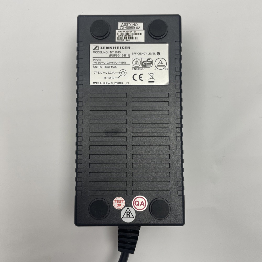 Sennheiser NT 1015 Power Supply for SI/SZI 1015 Prod. Code 004560