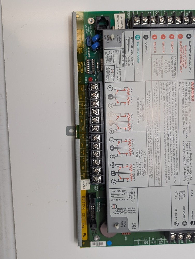 RADIONICS D7412G Digital Alarm Communicator Transmitter