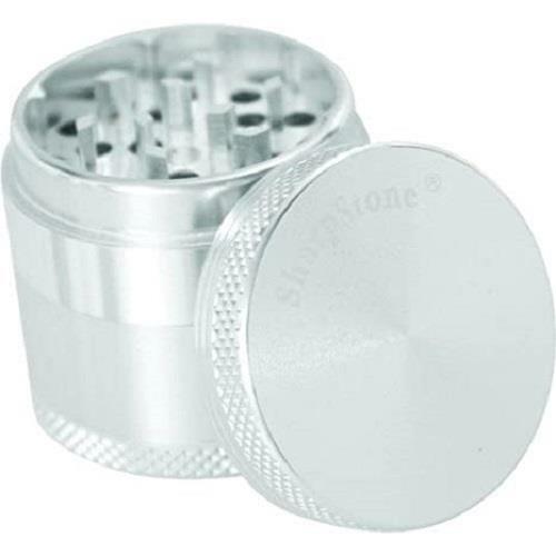 SharpStone Hard Top 4 Piece 2.5” Herb / Spice Grinder SILVER AUTHENTIC