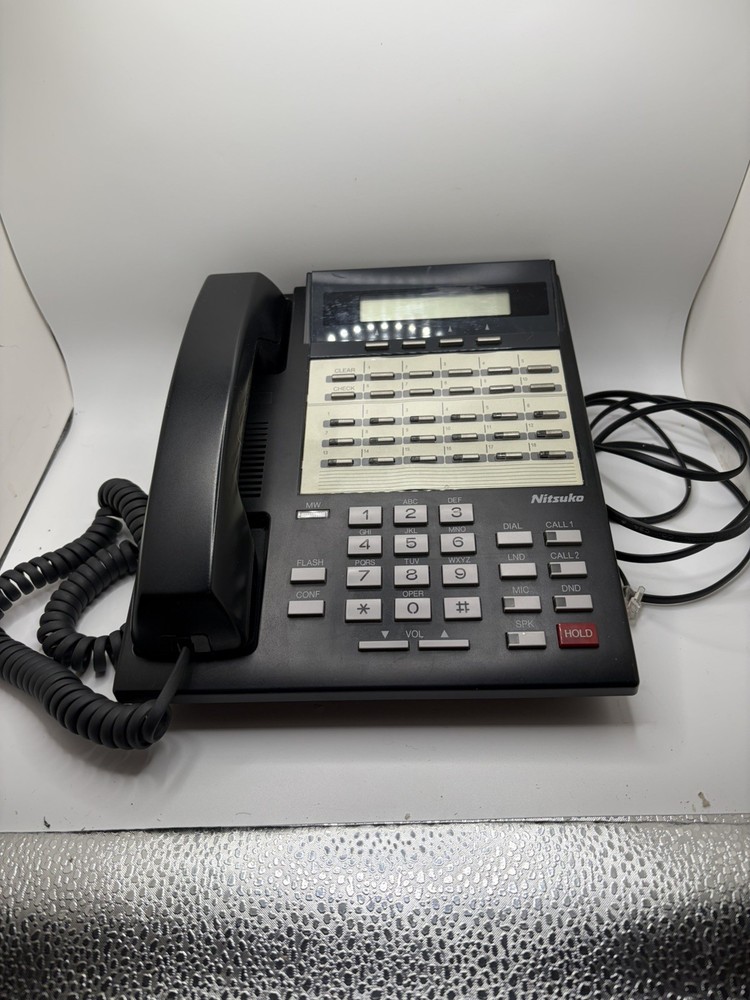 Nitsuko 92763 28-Button Speaker Display Phone (Black)