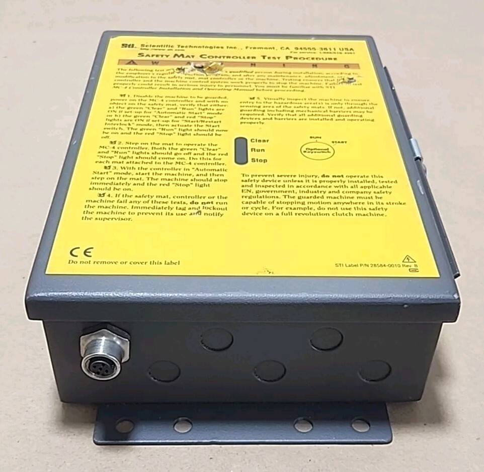 *PREOWNED* Omron Sti MC4-0001 Safety Mat Controller 24Vdc 🇺🇸 MADE + Warranty!