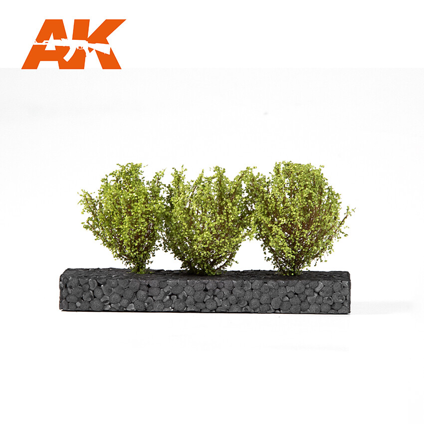 AK Interactive Light Green Bushes 4-6 cm