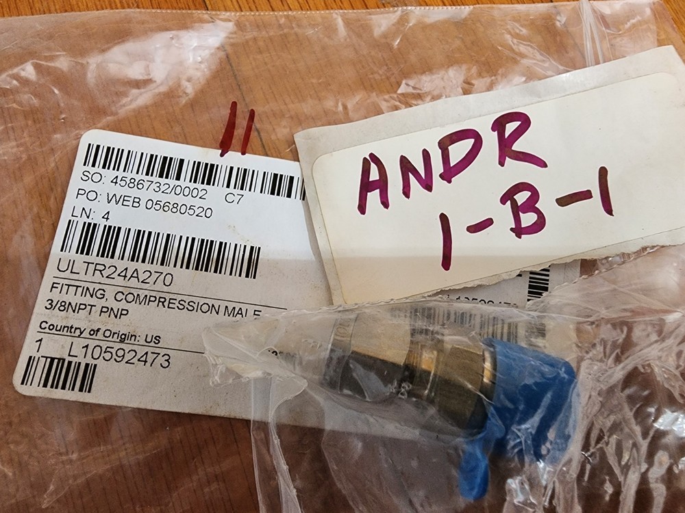 UltraFryer 24A270 Tank Adapter Compression Fitting