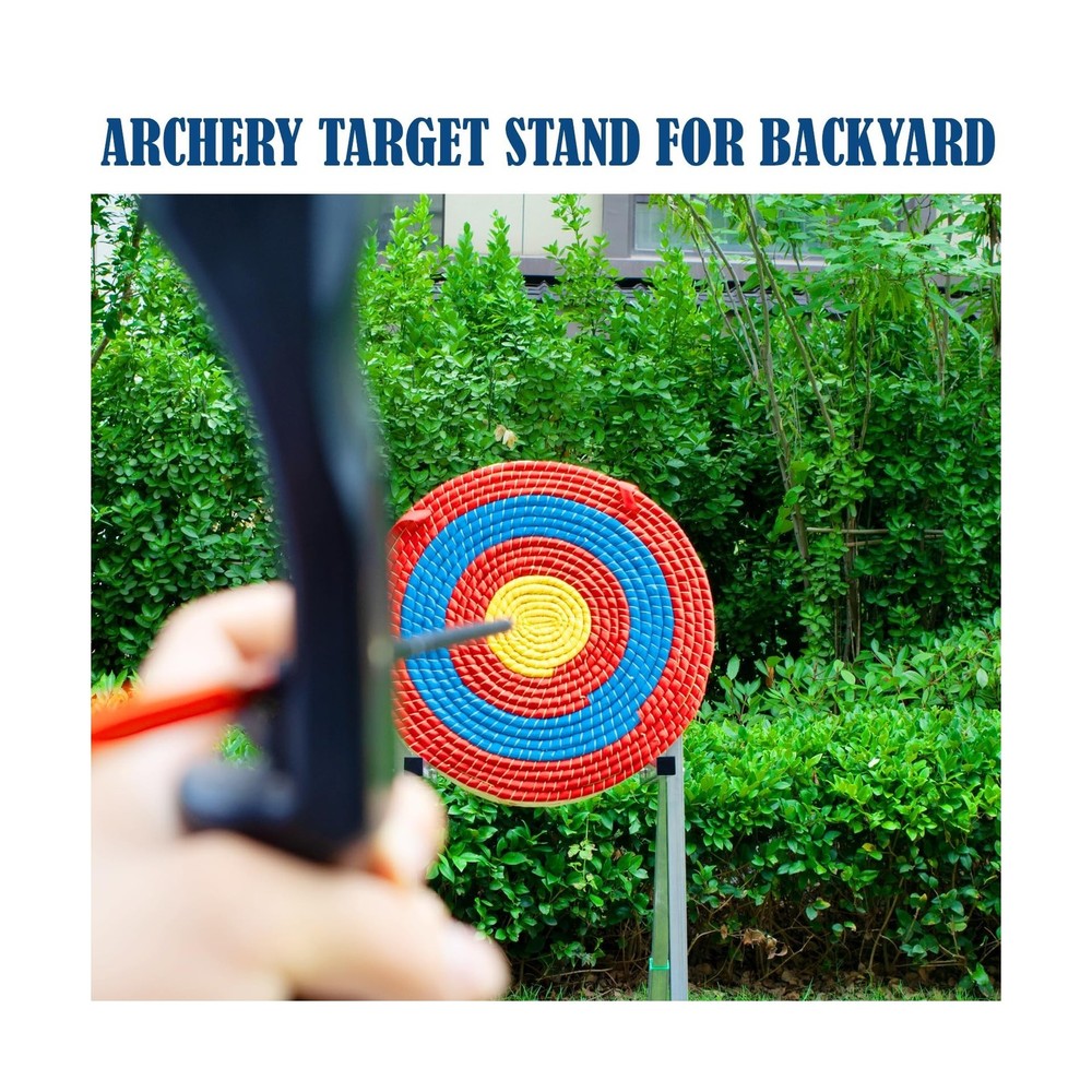 Archery Target Stand for Backyard, Foldable Metal Archery Target Stands for S...