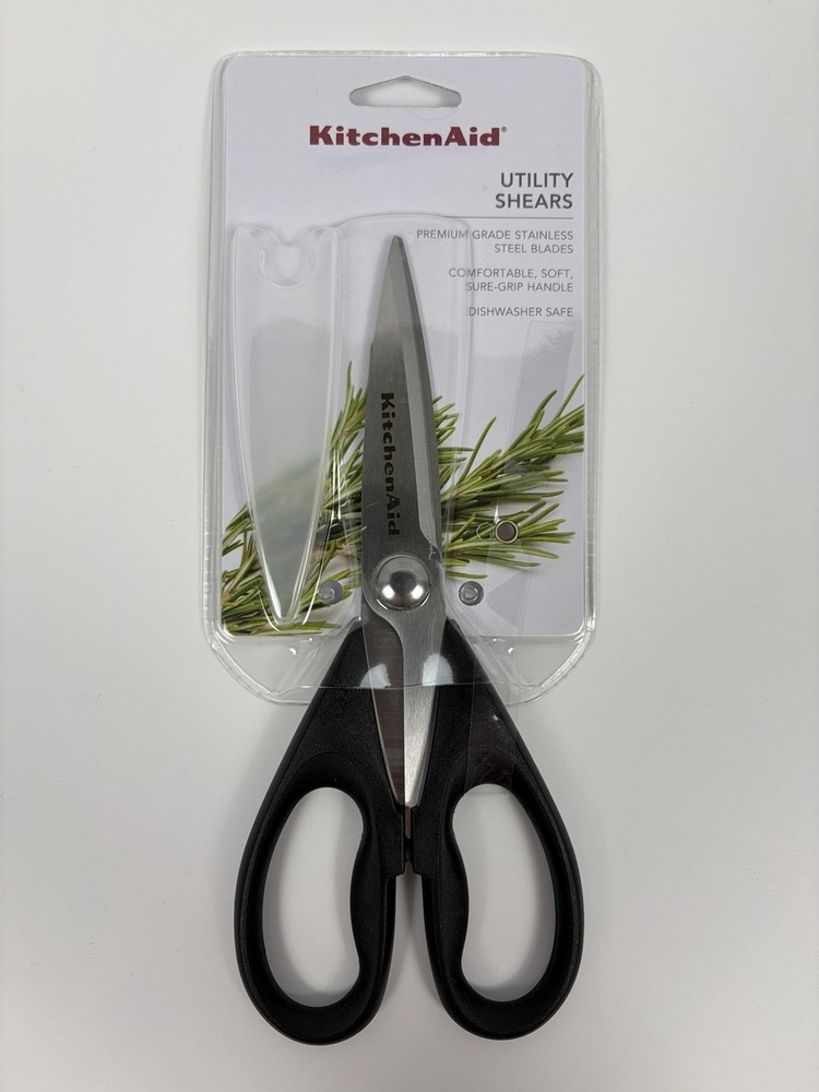 KitchenAid Kitchen Utility Shears / Scissors — Black — New