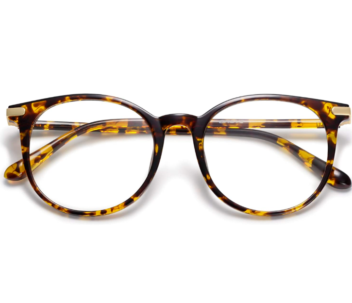 SOJOS Retro Round Blue Light Computer Gaming Glasses SJ5134 Eyewear Frame