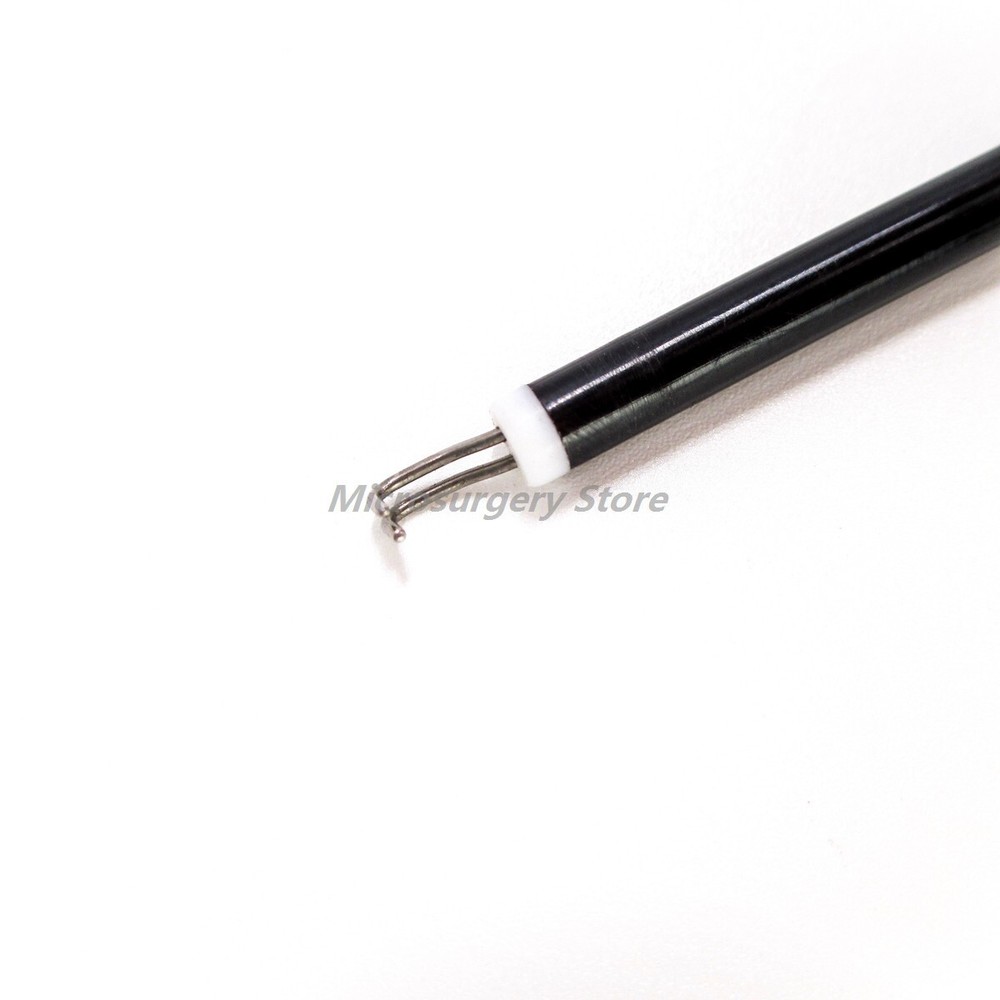 Φ 5 × 330mm Laparoscopic Laparoscopy Bipolar Electrode Hook Coagulation