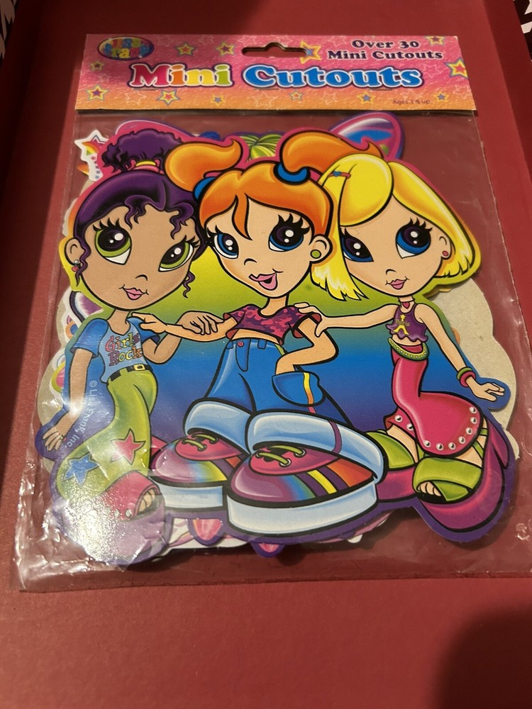 Lisa Frank Thick Paper Thin Cardboard Cutouts