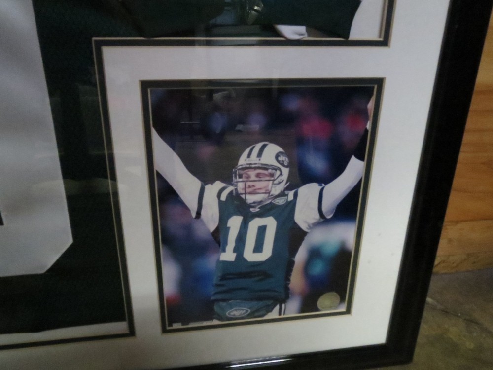 Chad Pennington Framed Autographed Jersey with COA
