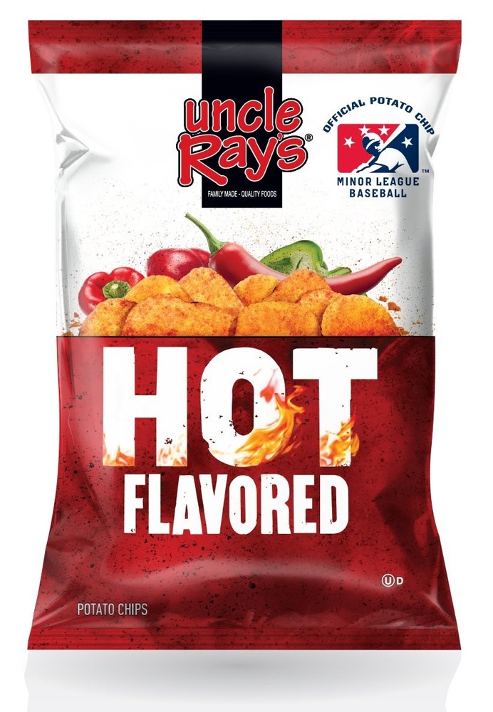 Uncle Rays Potato Chips Hot 3oz 12ct