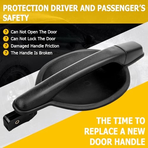 Door Handle Exterior Front Passenger Right Side Replacement fit 2004-2011 for