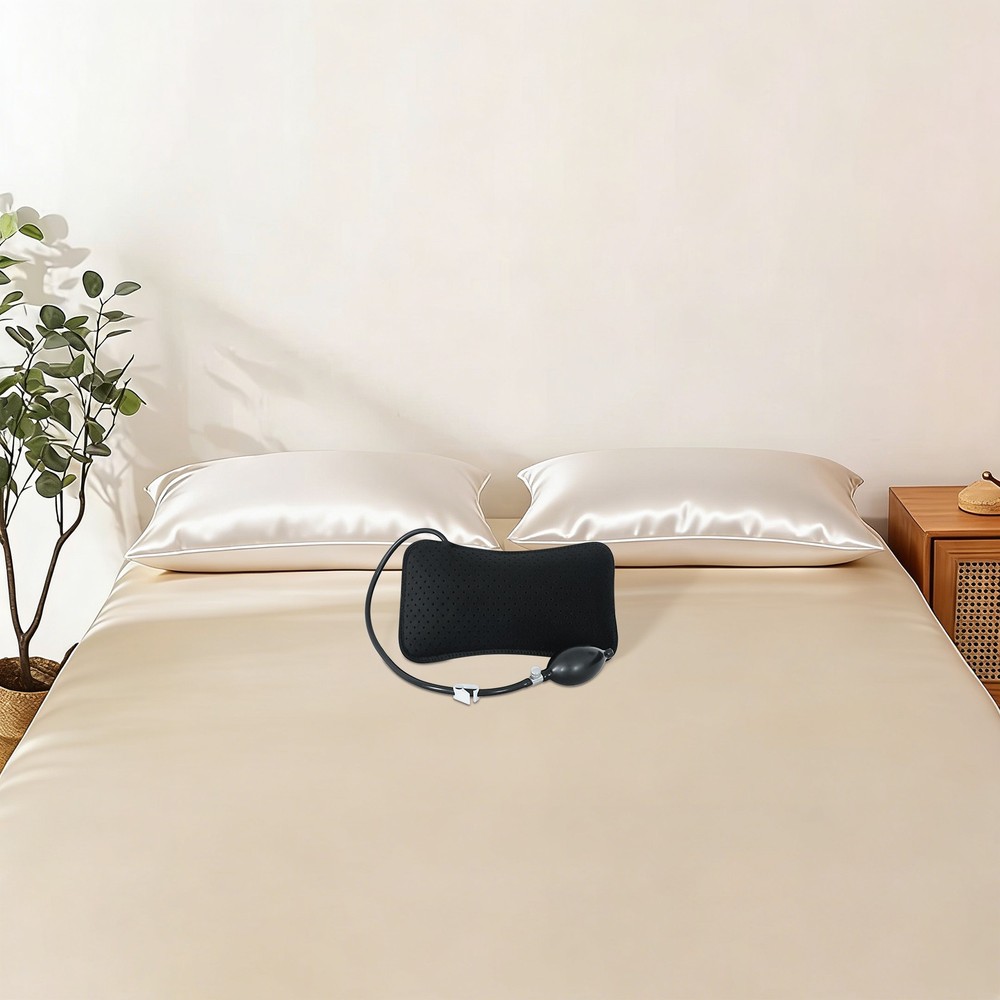 Inflatable Lumbar Support Pillow Portable Back Pillow Lumbar Cushion Adjustable