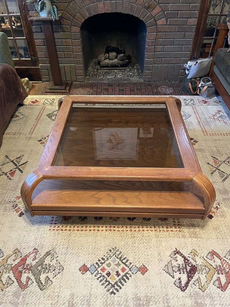 Post-modern Coffee Table, Square, Hodges-style 70’s 80’s