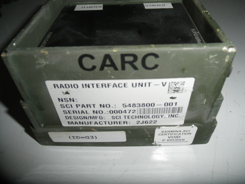 Humvee VIC Vehicle Sanmina TOCNET Radio Interface V system