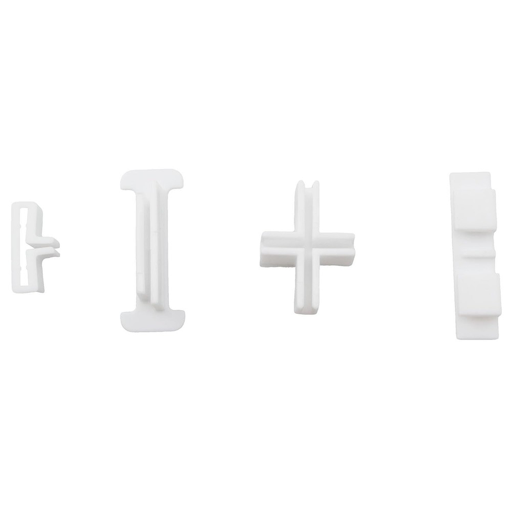 1 Set Drawer Organiser Divider White Plastic Divider Fixing Clip Splice Buckl...