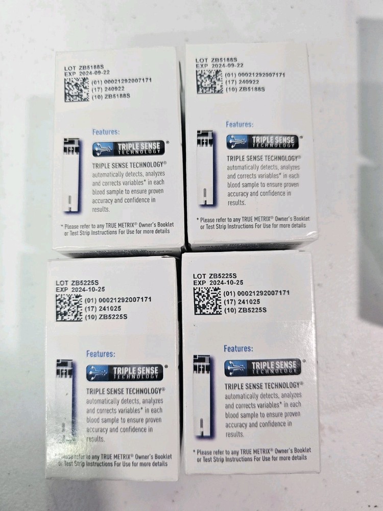 4x50ct True Metrix Test Strips Sealed - EXP. 2024