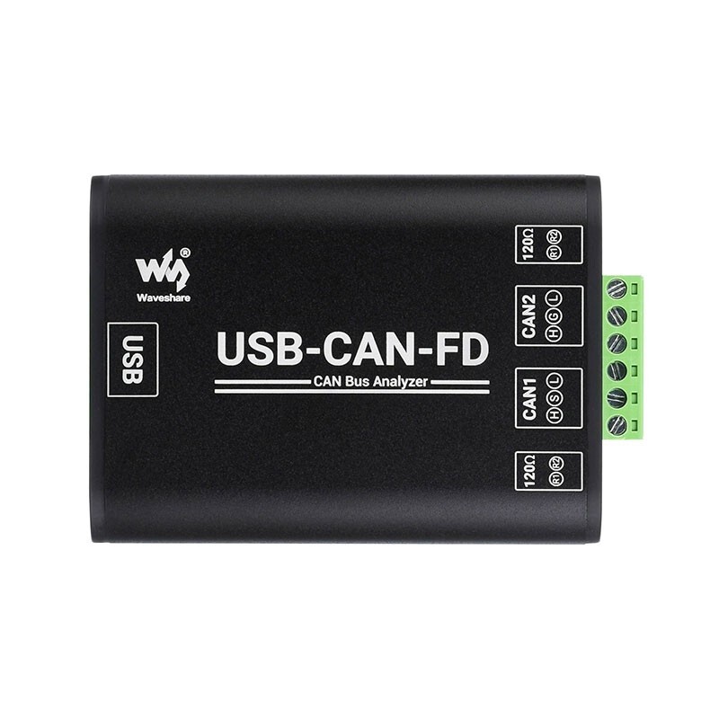 Waveshare USB-CAN-FD CAN Bus Analyzer USB to CAN Adapter Support CAN2.0A/B #HOT