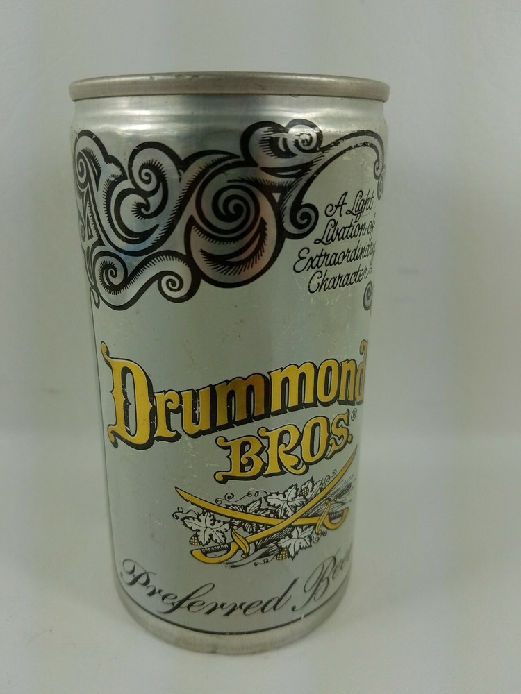 Vintage Drummond Bros. Preferred Beer Metal Pull Tab Beer Can 12 oz EMPTY