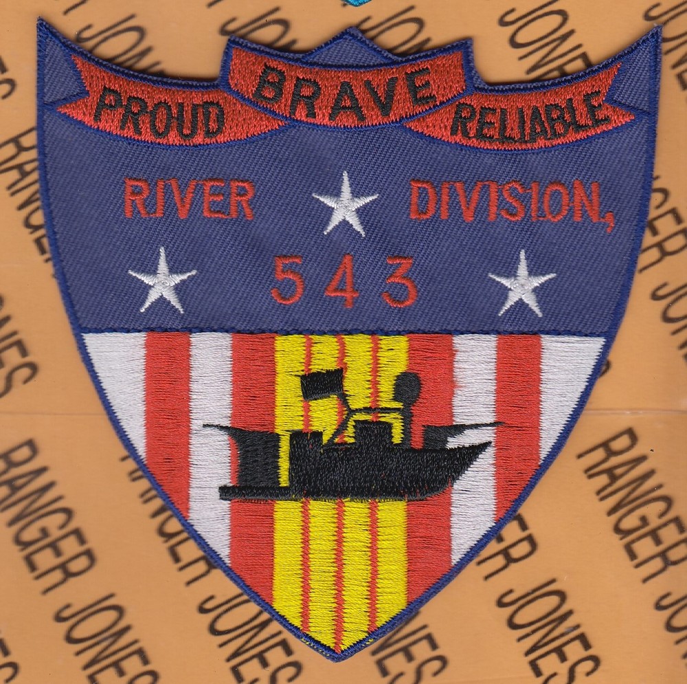 USN Navy 543rd River Assault Section PBR ~4.25" patch c/e